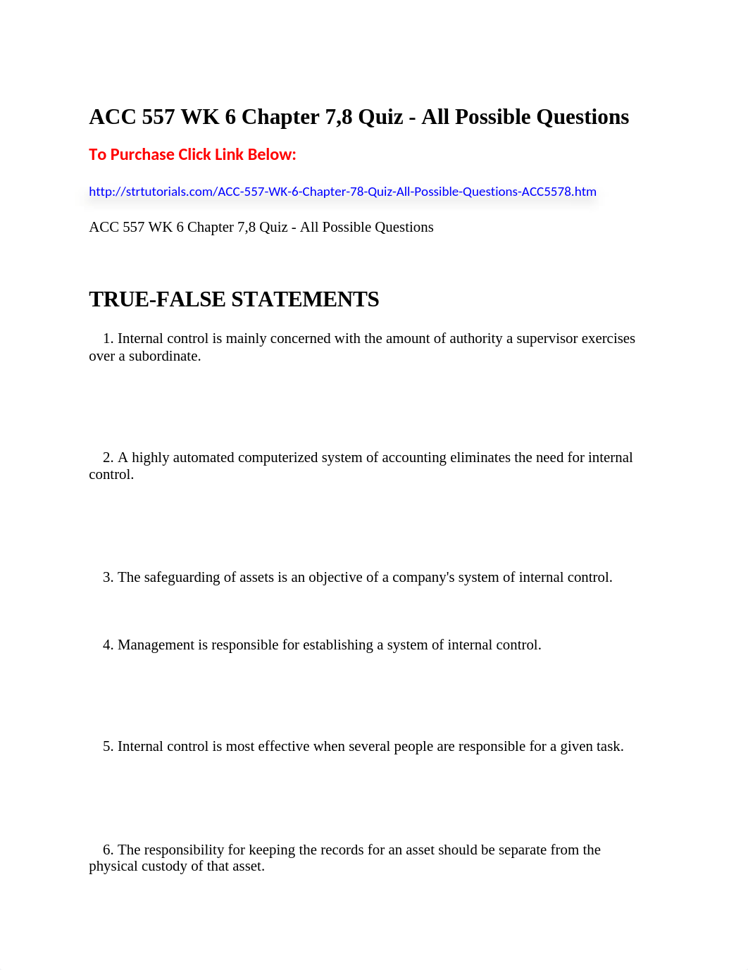 ACC 557 WK 6 Chapter 7,8 Quiz - All Possible Questions_d0vi0nj3g26_page1