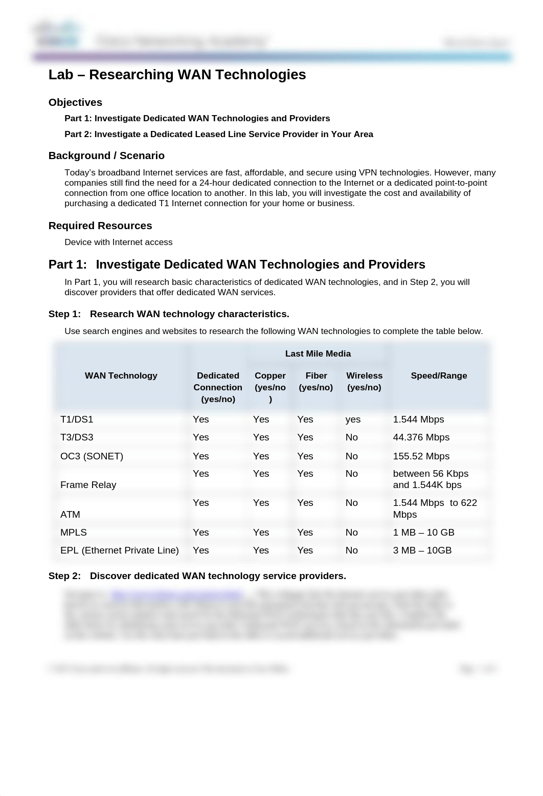 WK 2 - 2.2.4.3 Lab - Researching WAN Technologies.docx_d0vysov2hn6_page1