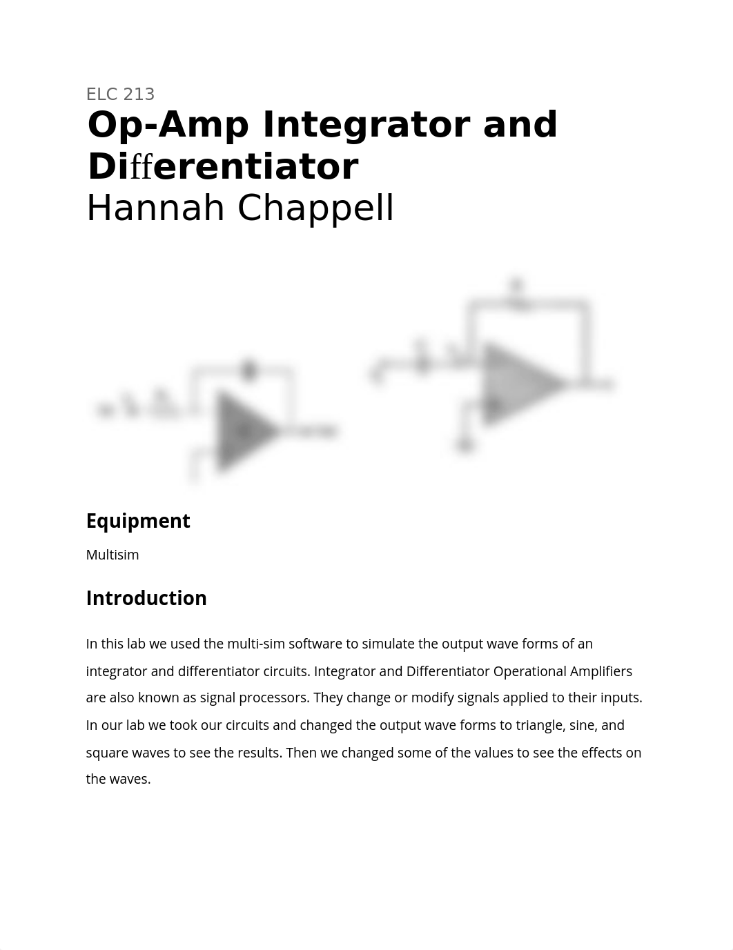 Integrator and Differenciator Lab Report.docx_d0vzbh0nv25_page1