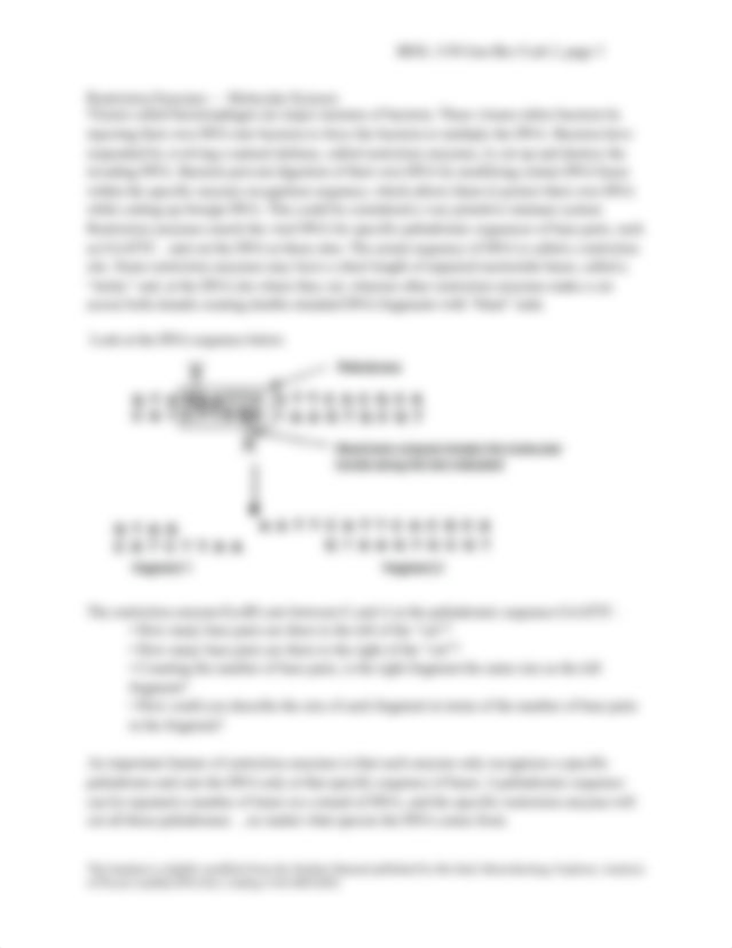 BIOL 1150 Lab 2 Comparing DNA - Restriction enzymes and gel electrophoresis PART 1.docx_d0w58dpizn7_page3