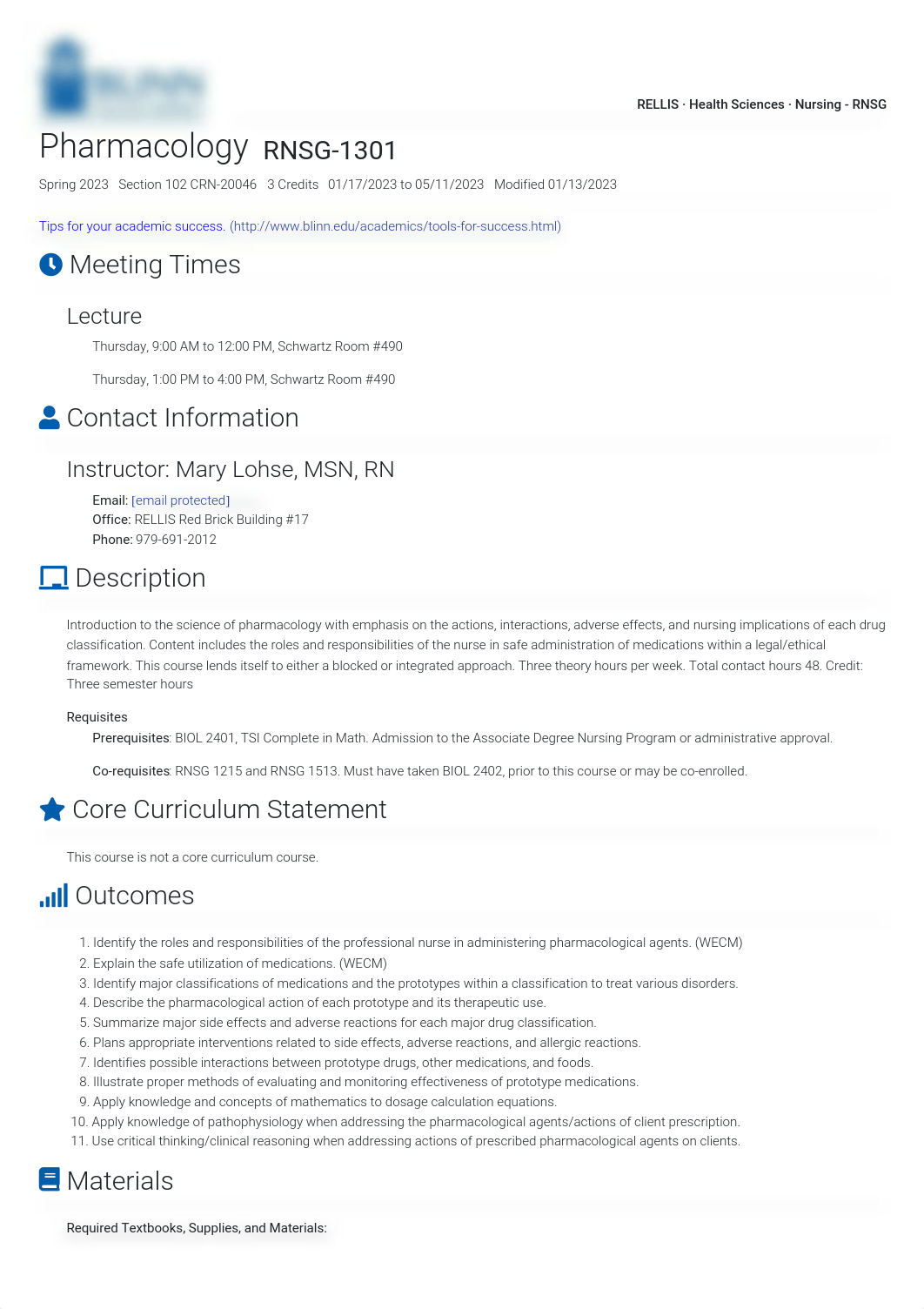 1. Pharmacology _ Syllabus _ Concourse.pdf_d0wdrelzra6_page1