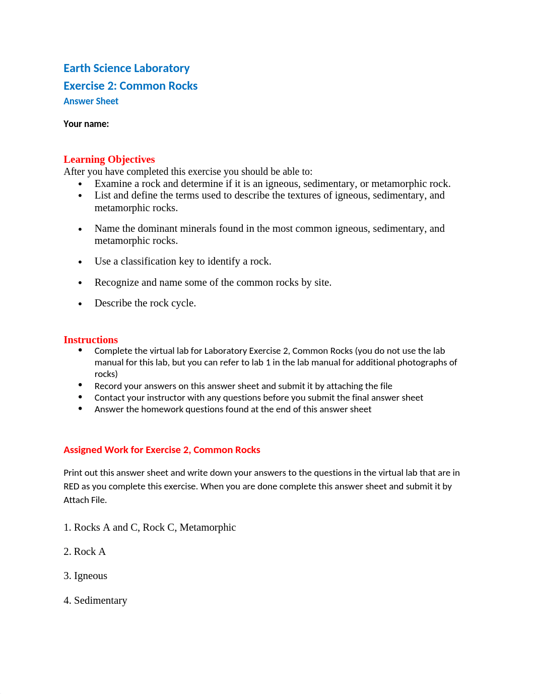 Answer Sheet for Exercise 2 Common Rocks 2018 (1).doc_d0wk3lah3gd_page1