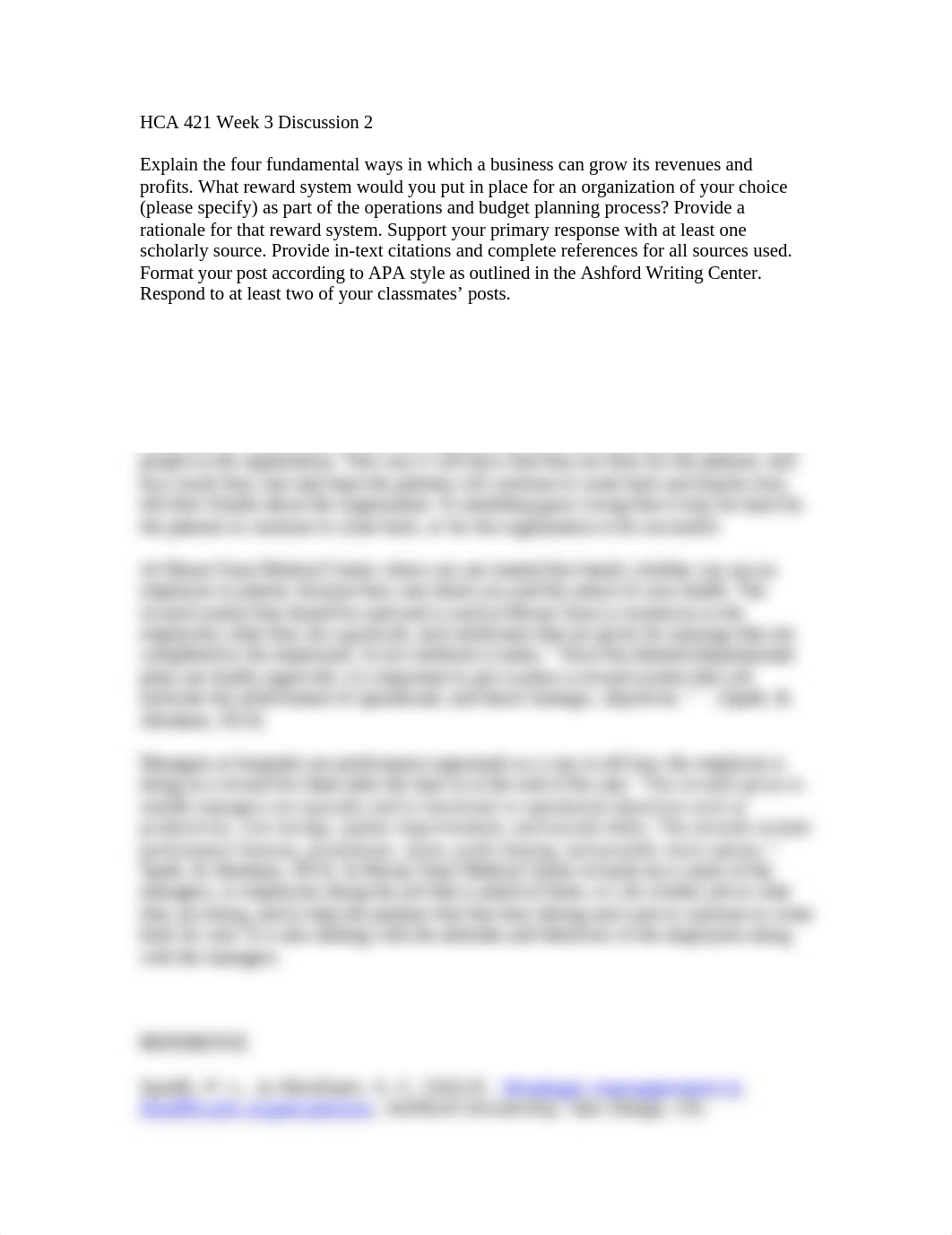 HCA 421 Week 3 Discussion 2.docx_d0xd6cfvc4a_page1