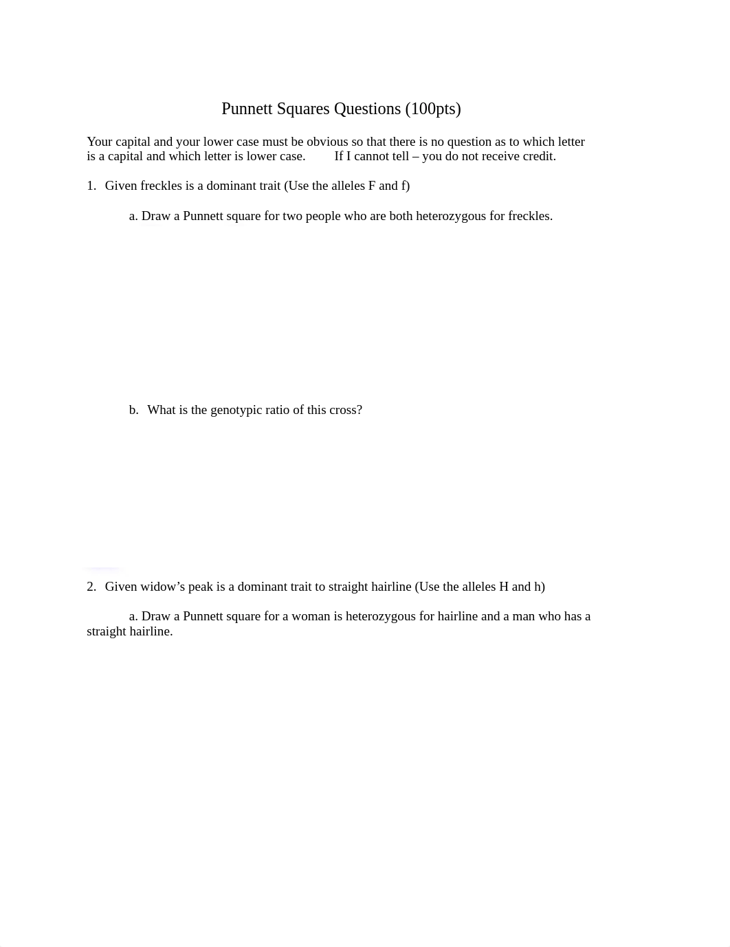 Punnett Squares Questions (100pts)_d0xfhdakway_page1