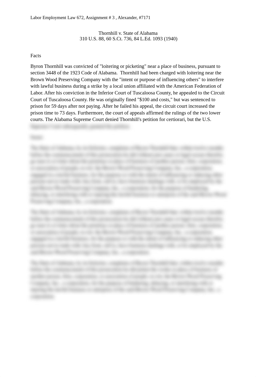 Labor Employment Law 672, Assignment # 3, Alexander, #7171.docx_d0xks413hmj_page1