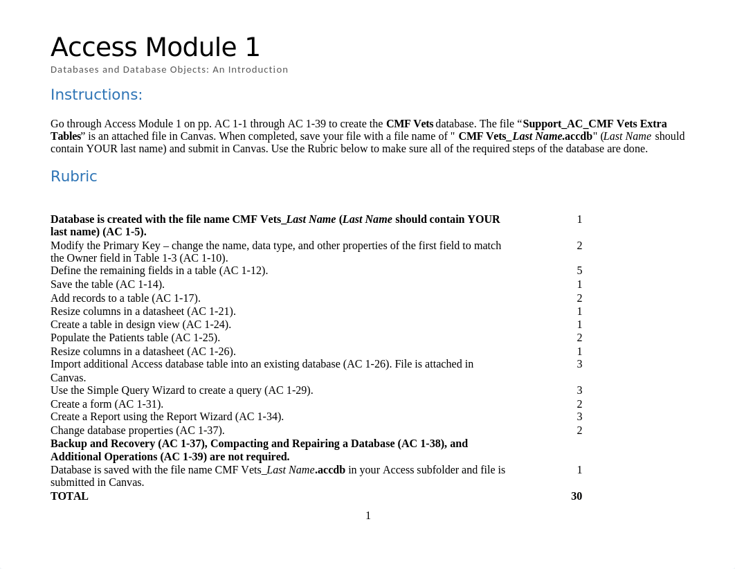 Access Module 1-Databases and Database Objects-DL.docx_d0xspi660xs_page1