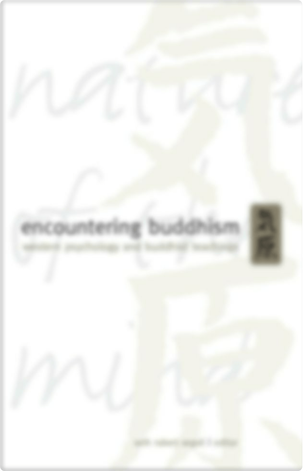 (SUNY series in transpersonal and humanistic psychology) Segall, Seth Robert-Encountering Buddhism __d0xy739hoor_page1