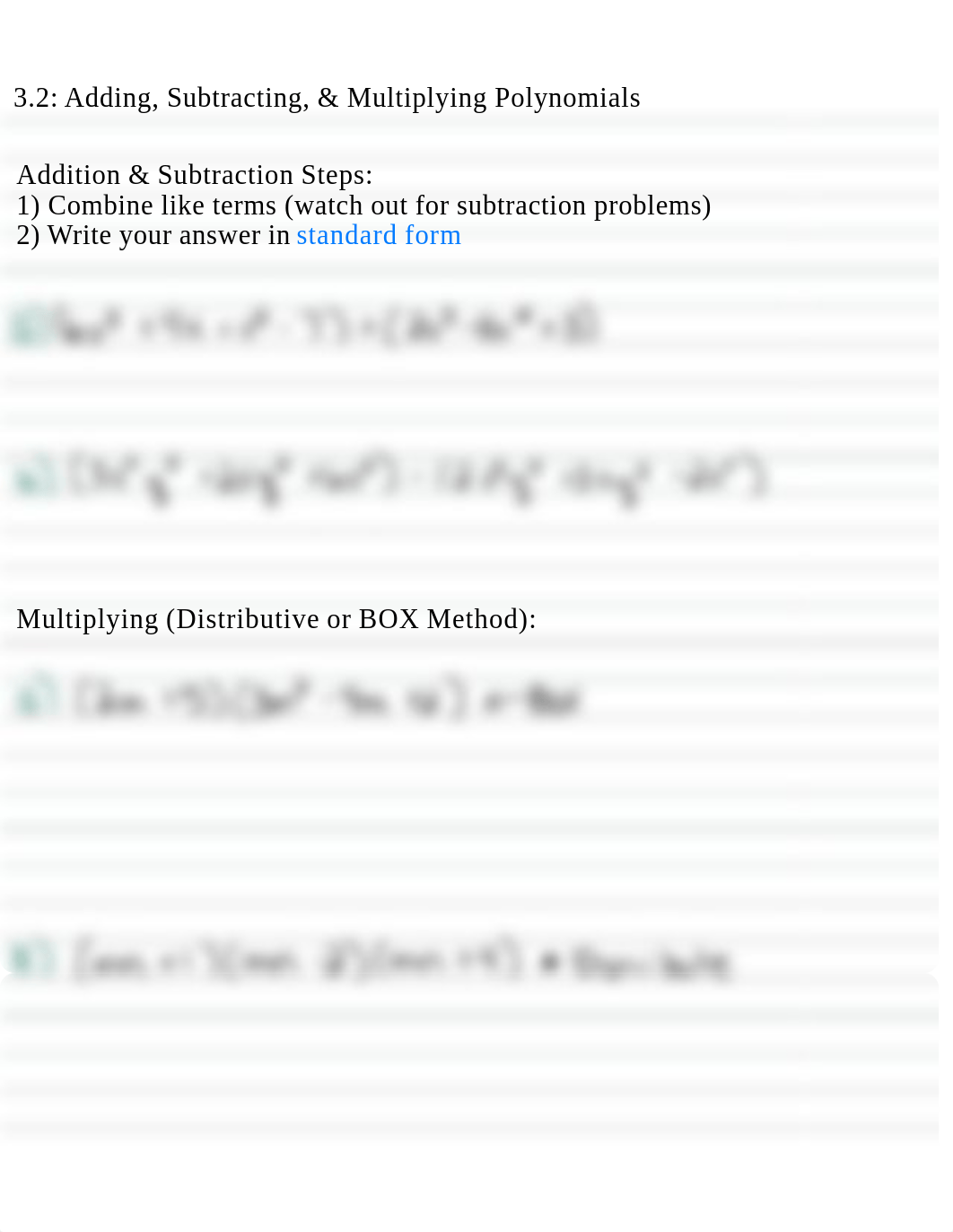 3.2 Notes_ Adding, Subtracting, & Multiplying Polynomials.pdf_d0y1n1vyv4x_page1