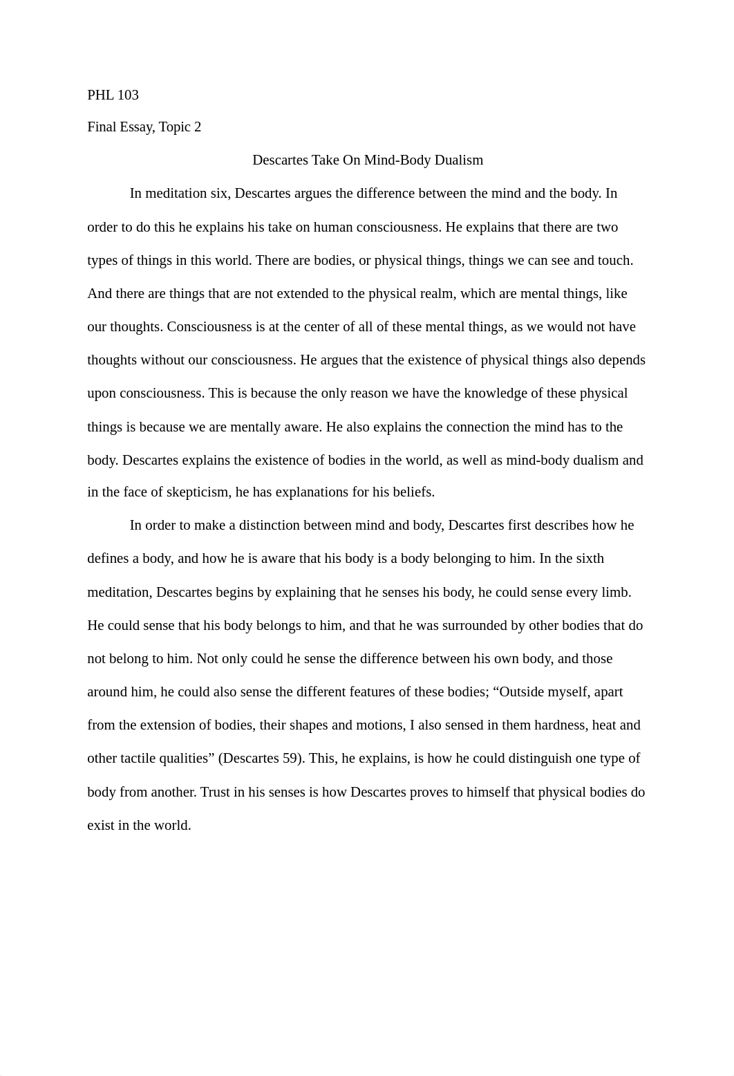 Descartes Take On Mind-Body Dualism (1).docx_d0y3e4ilid1_page1