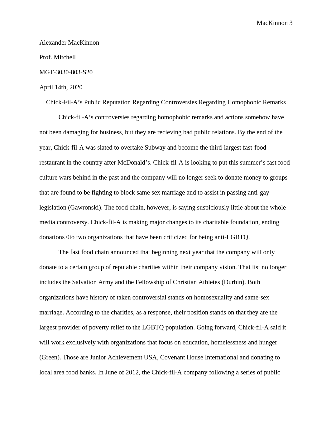 Chick-Fil-A's Public Reputation Regarding Controversies Regarding Homophobic Remarks.docx_d0y6gxw6tr5_page3