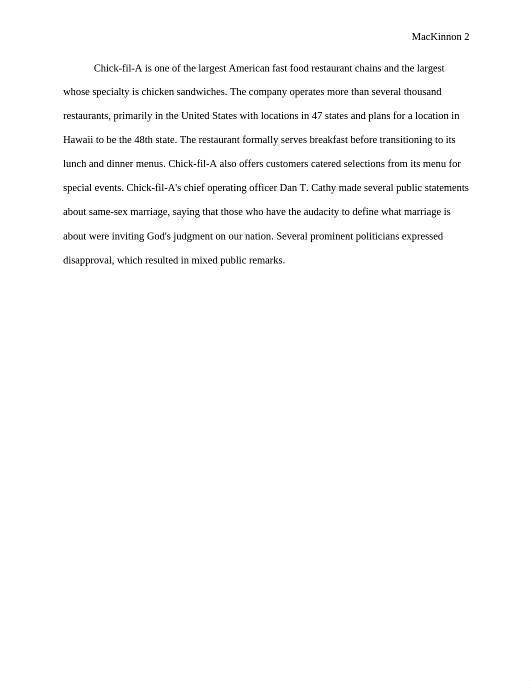 Chick-Fil-A's Public Reputation Regarding Controversies Regarding Homophobic Remarks.docx_d0y6gxw6tr5_page2