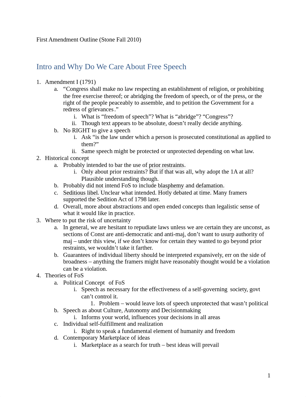 First_Amendment_Outline_Stone_2010.docx_d0ycmfiyw79_page1