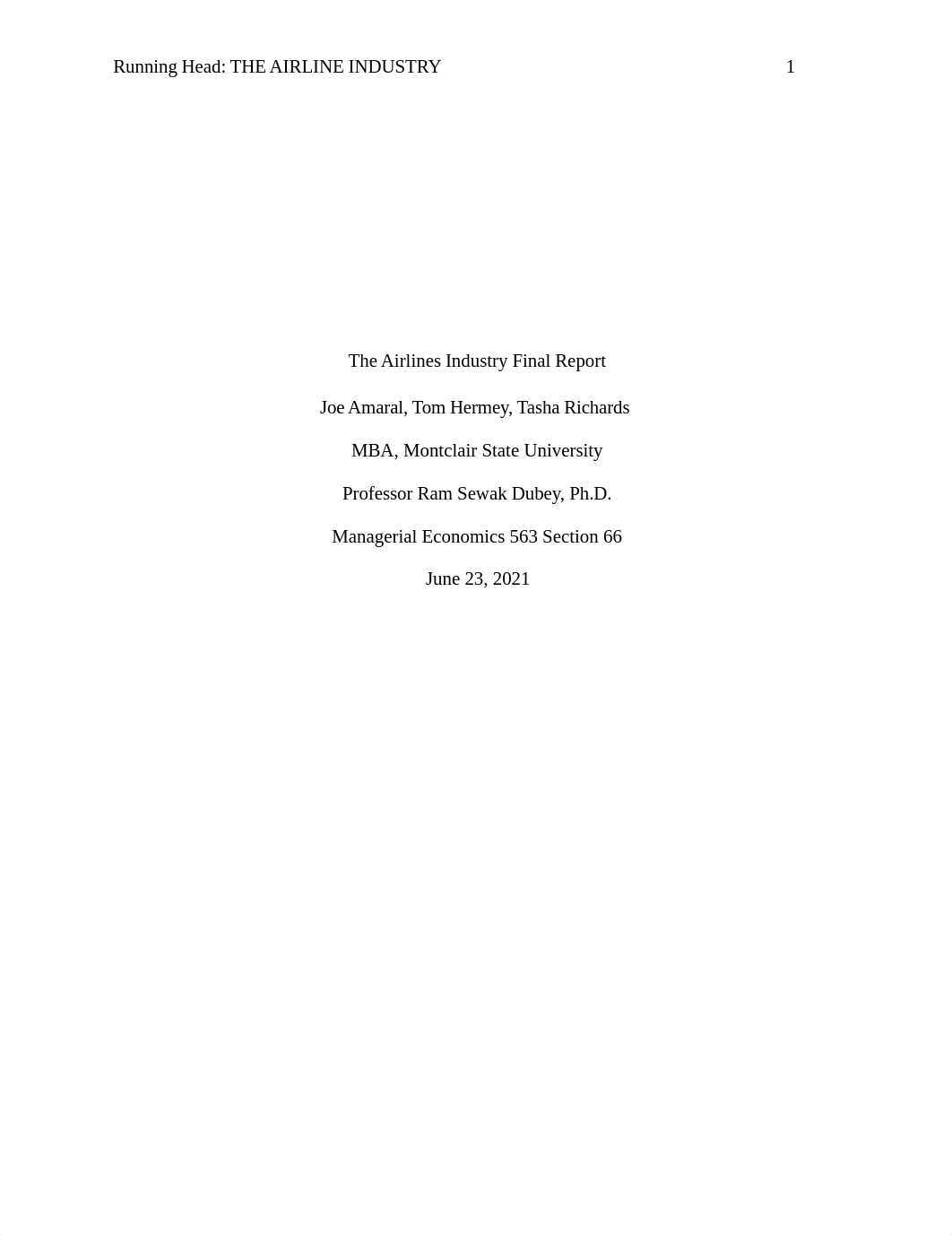 The Airlines Industry Final Report - Amaral, Hermey, Richards.docx_d0yev03q9a7_page1