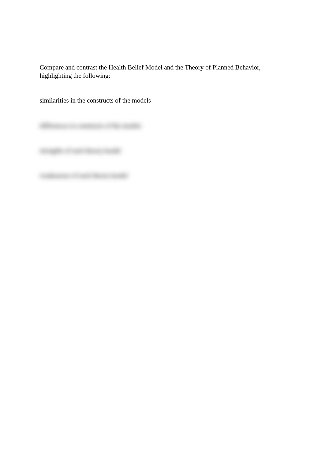 Compare and contrast the Health Belief Model and the Theory of Planned Behavior.docx_d0yi13cbjzu_page1