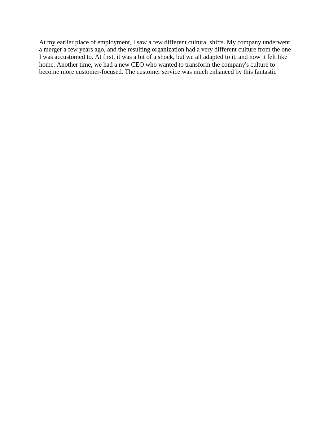 Please share in 100-150 words your experience(s) with culture change at your workplace.docx_d0ym5xqw450_page1