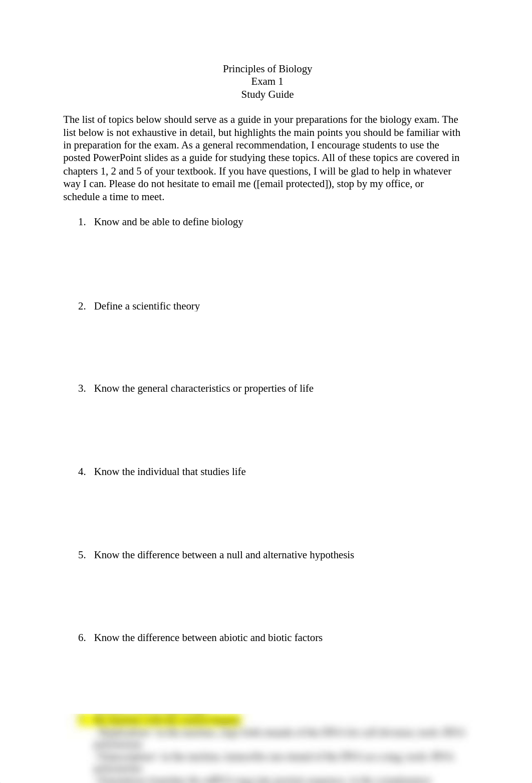 Exam 1 Study Guide-Principles of Biology.docx_d0z4jiya09d_page1