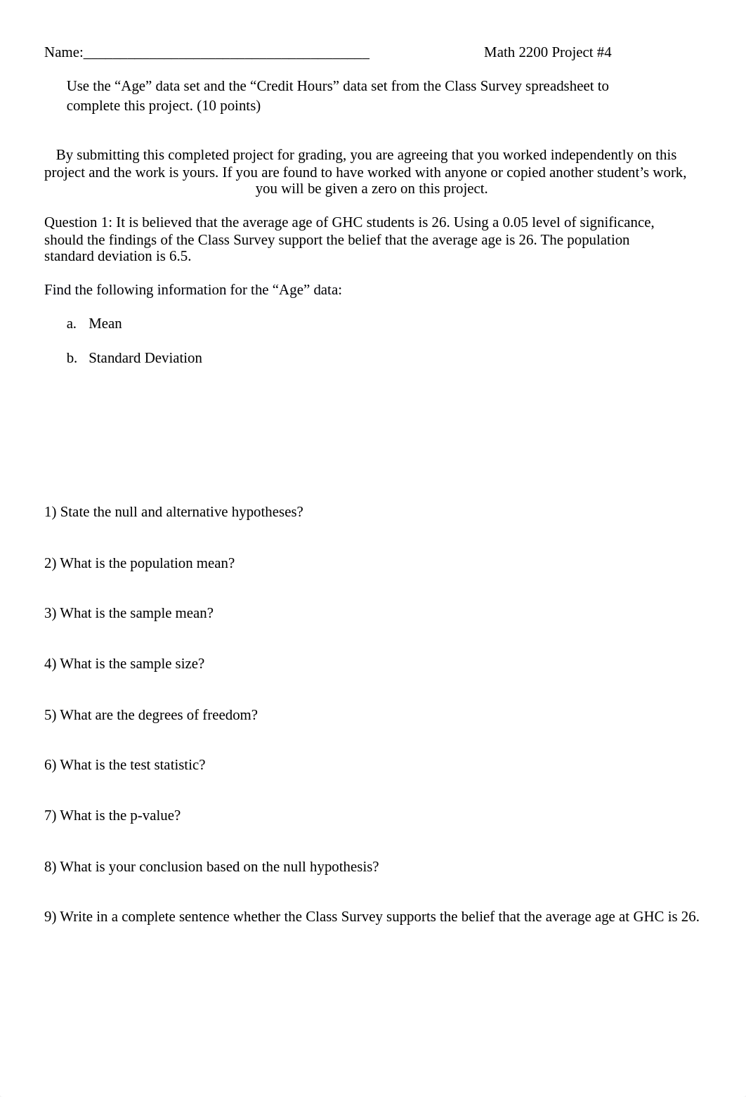 Math 2200 Project Four Confidence Intervals and Hypothesis Testing (4).docx_d0zcvyrncj2_page1