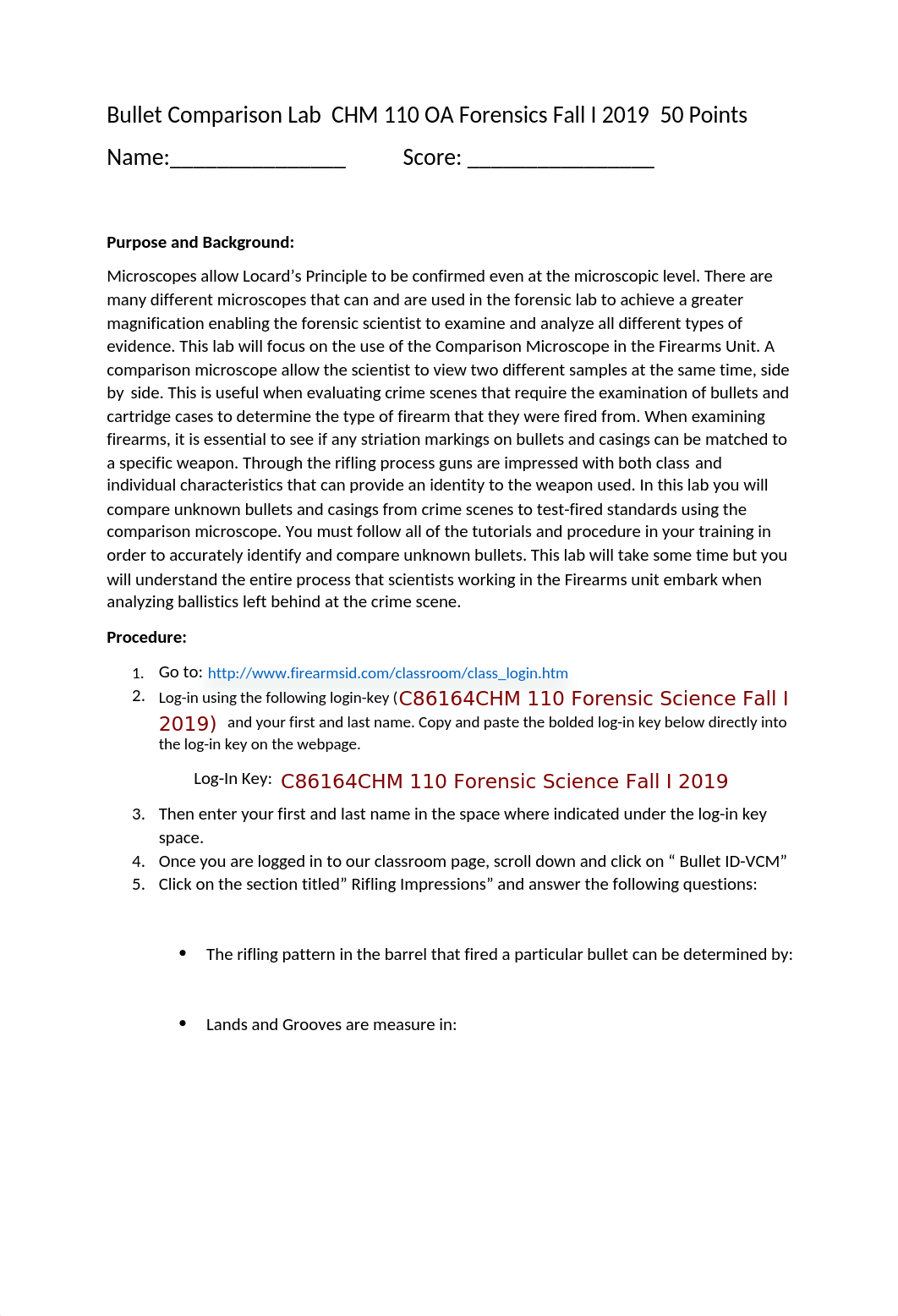 CHM 110 Bullet Comparison Lab  .docx_d0zcxg82xf7_page1