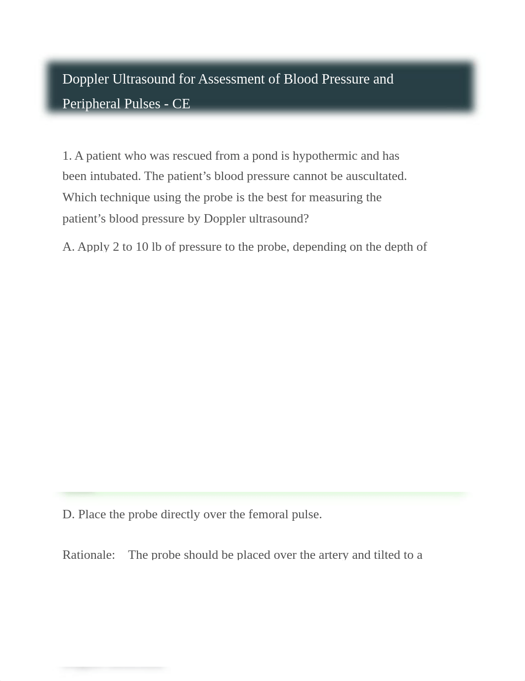 Doppler Ultrasound for Assessment of Blood Pressure and Peripheral Pulses - CE.docx_d0zdny24j0u_page1