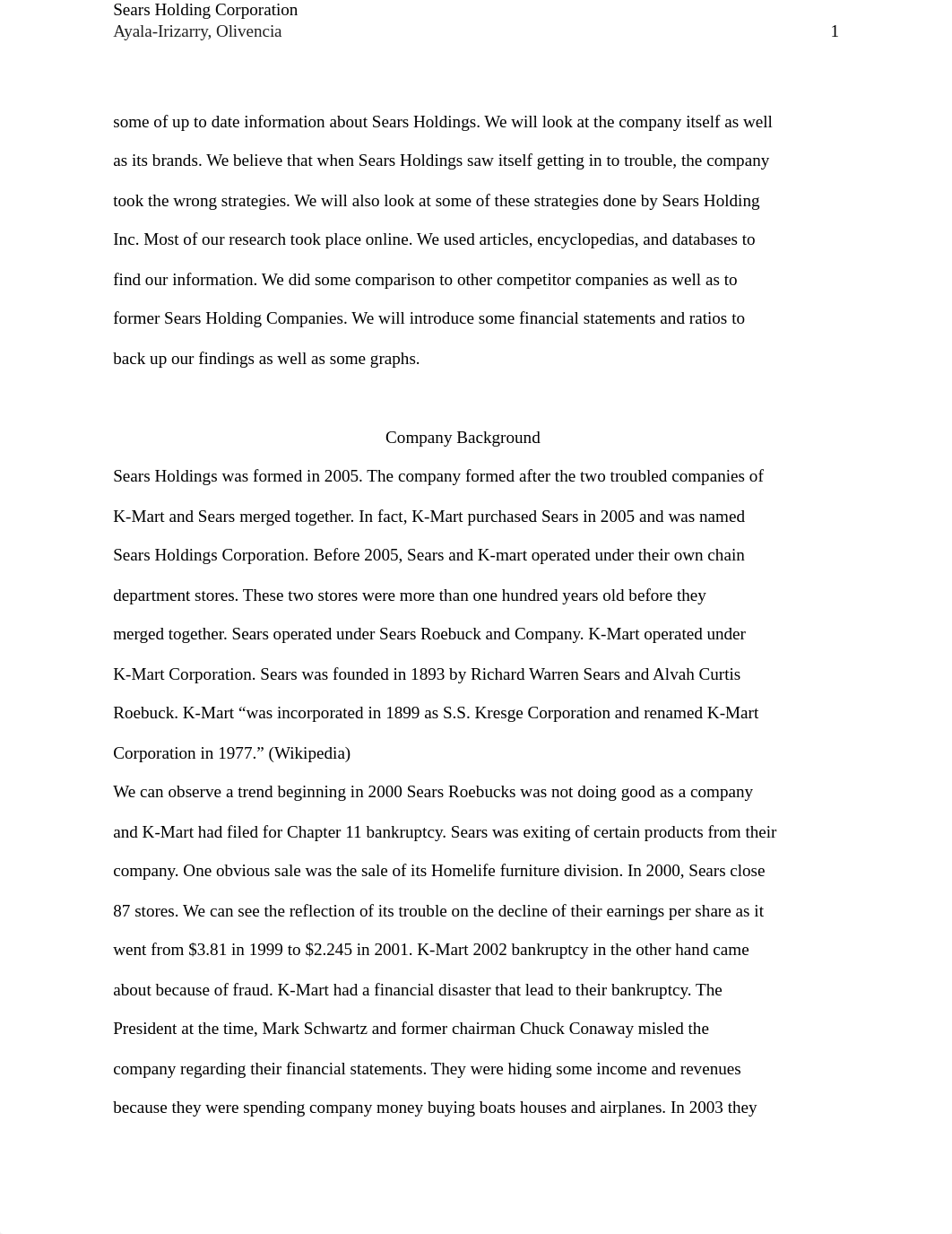 Copy of Team Research Project: Sears_d0zelm0ch57_page2