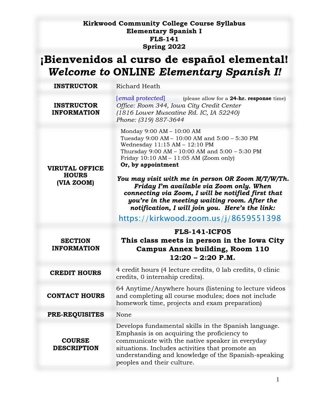 SYLLABUS Elem Span I F2F Heath Spring 20221.pdf_d0zhhkh7n4g_page1