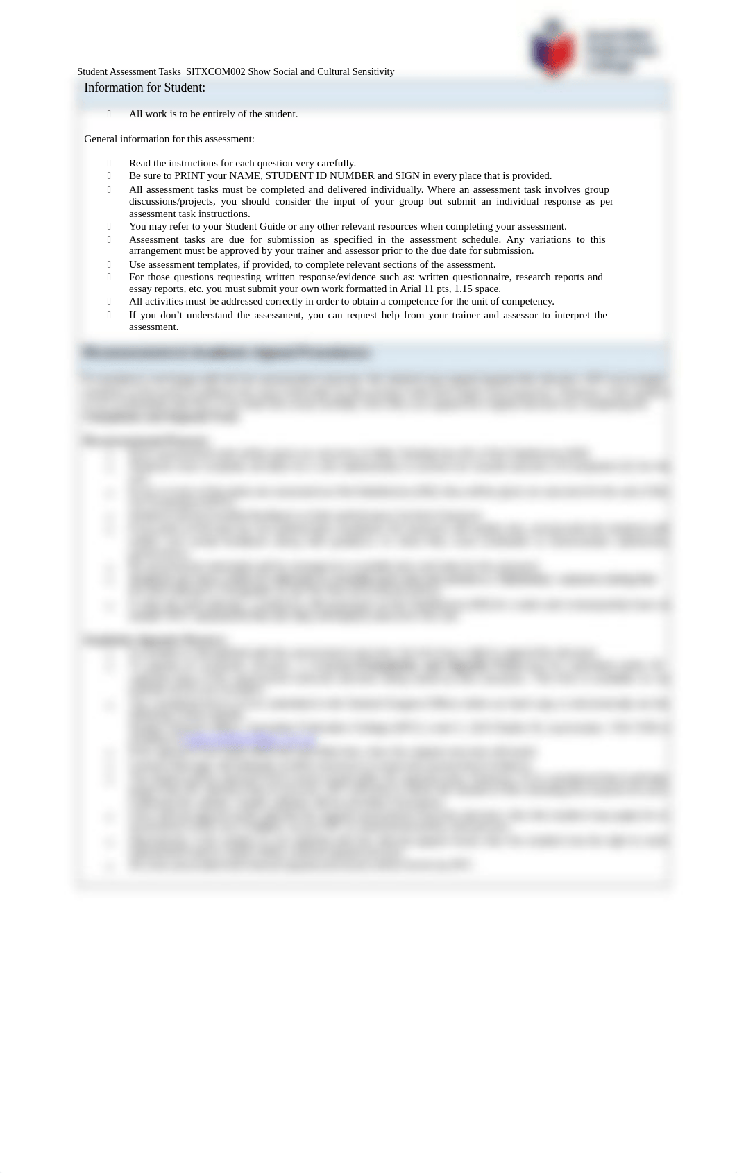 SITXCOM002 Student Assessment Tasks_V1.3.pdf_d0zko4xjjuy_page2