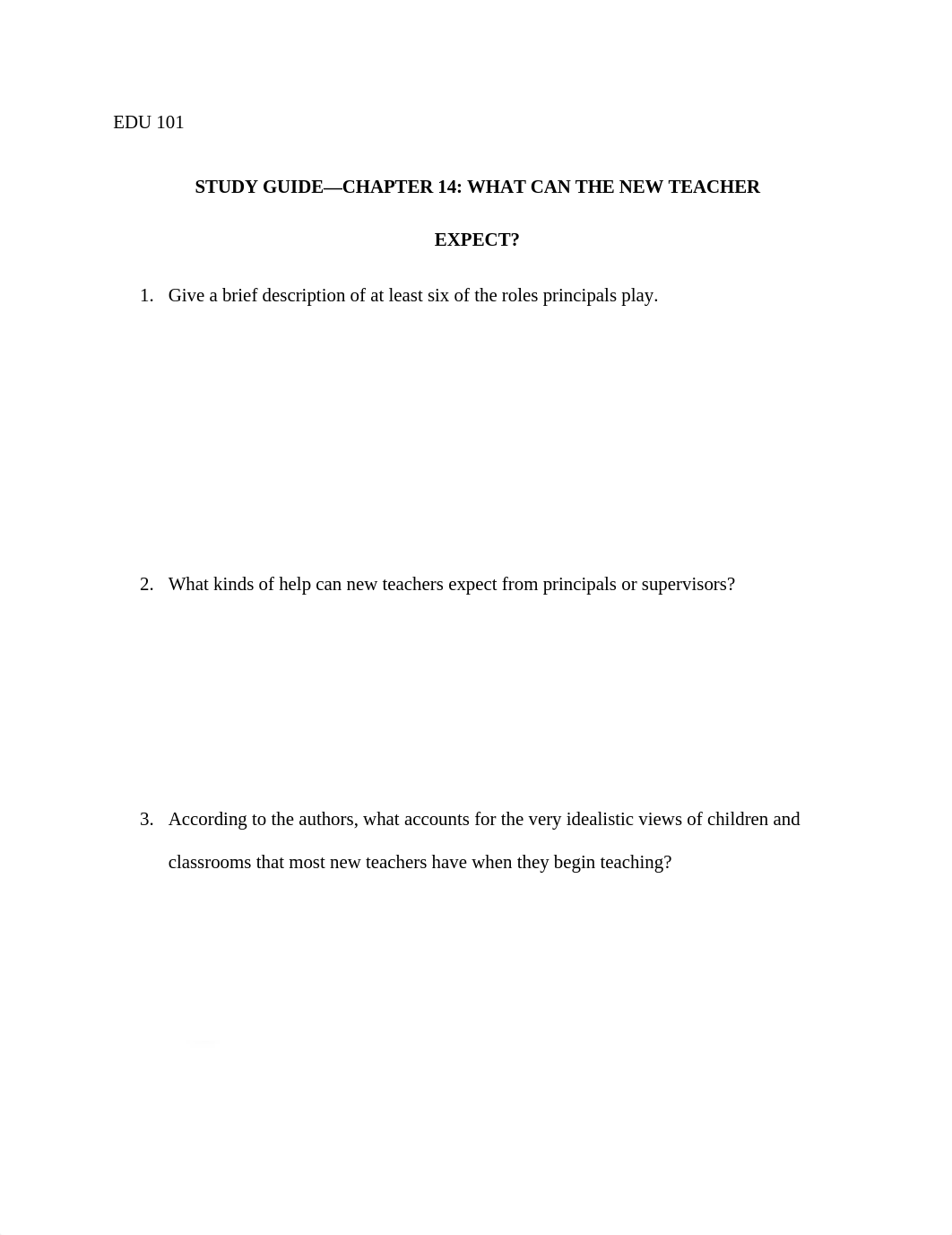 Chapter 14 Study Guide- EDU 101.docx_d0zvddjgxag_page1