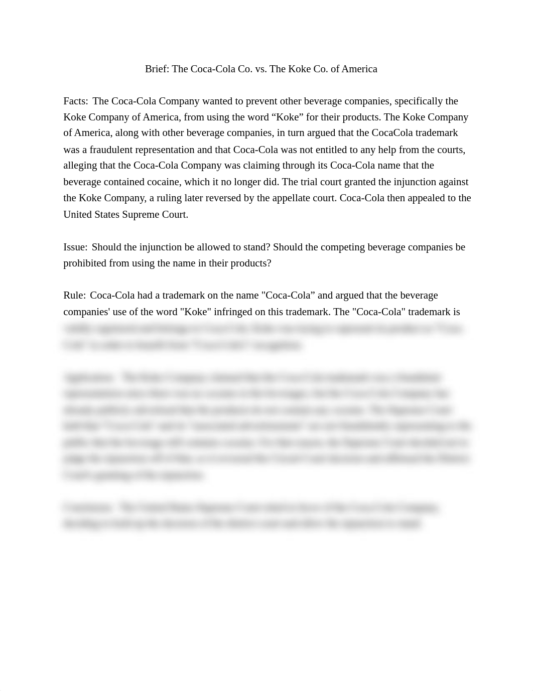 Brief_ The Coca-Cola Co. vs. The Koke Co. of America.docx_d109dxmc7ly_page1