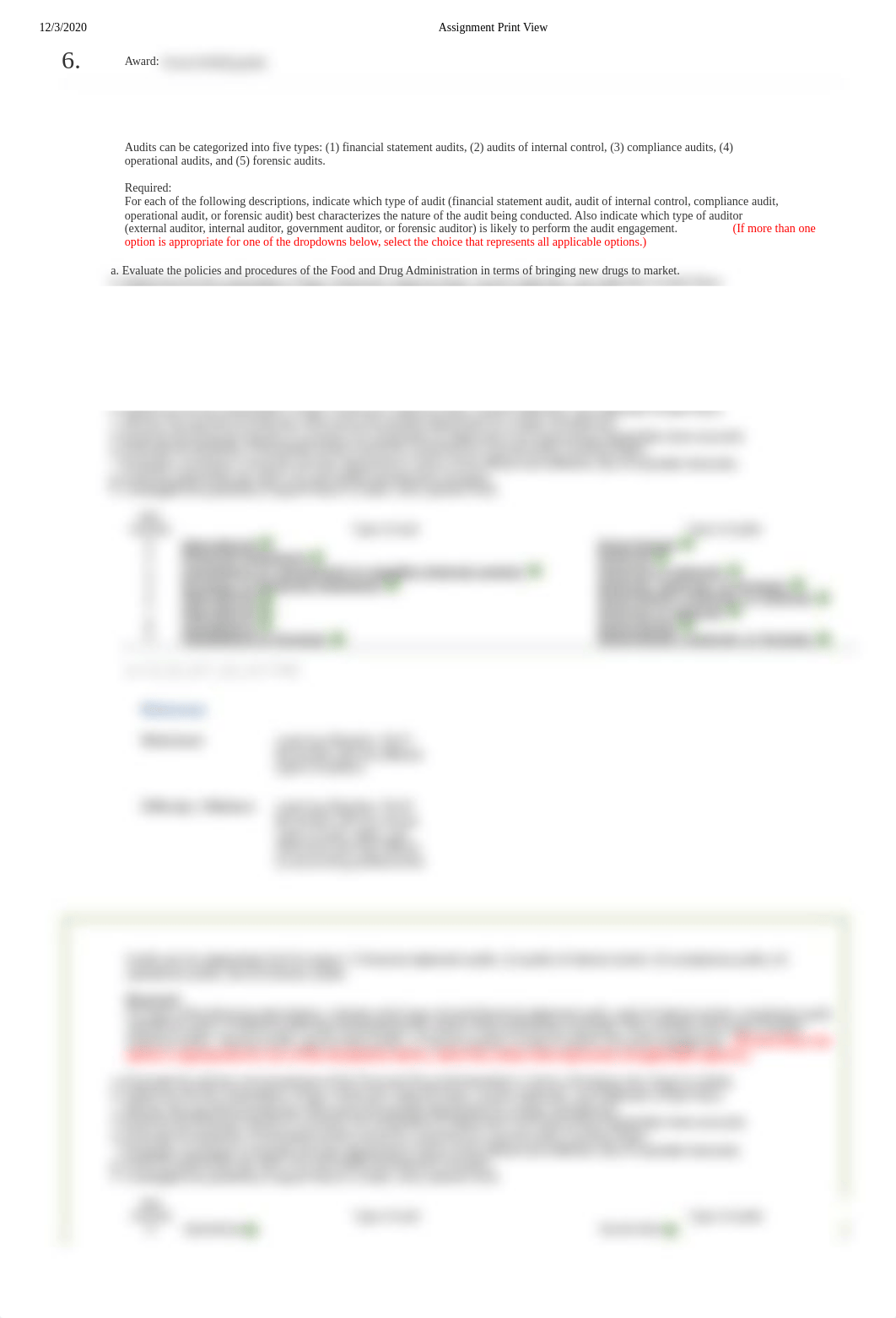 6 Audits can be categorized into five types (1) financial statement audits, (2) audits of internal c_d10d0oefurj_page2