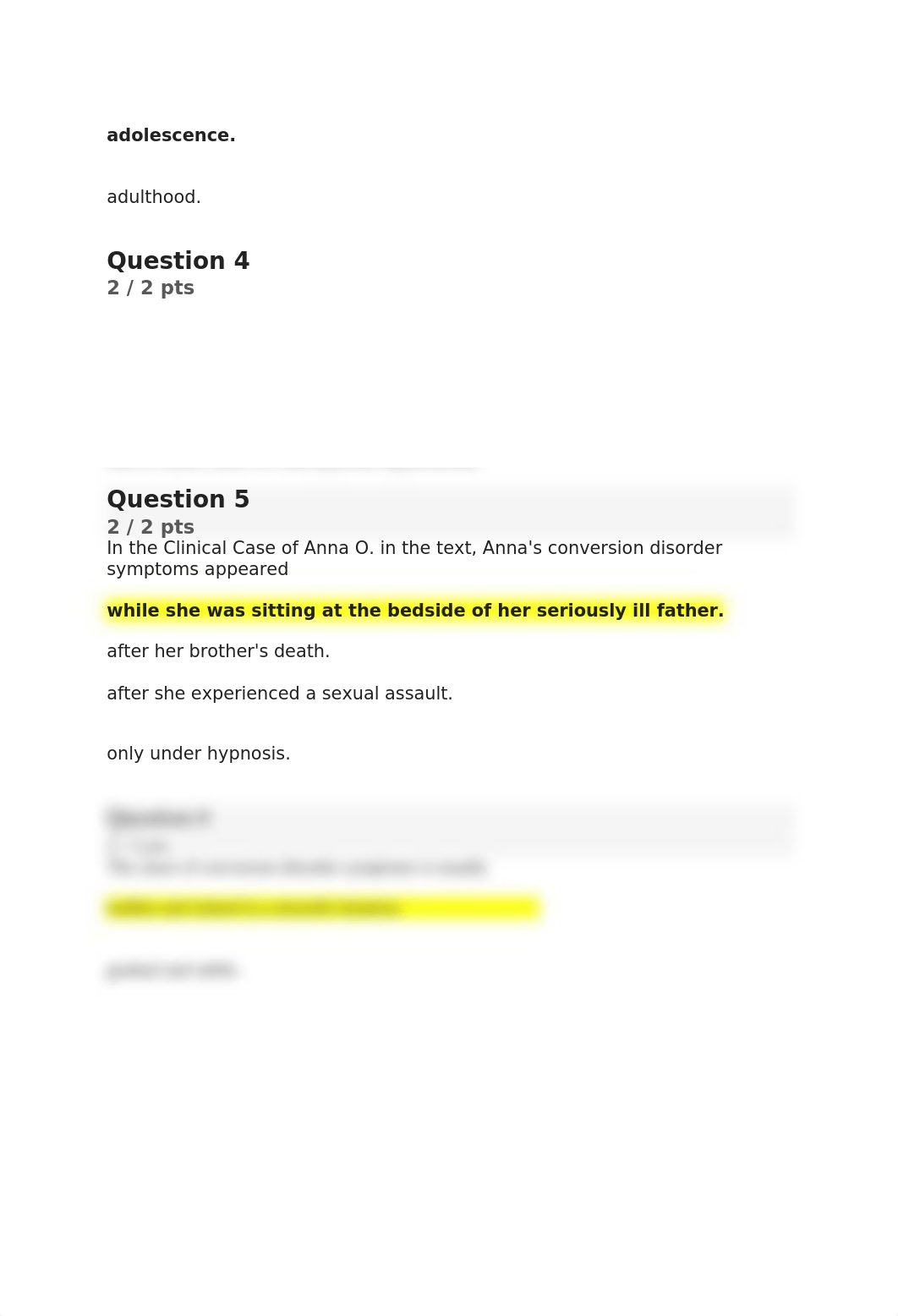 Quiz- Factitious, Somatic, Physical, Neurocognitive, Dissociate, and Z Codes .docx_d10wn40vqu8_page2