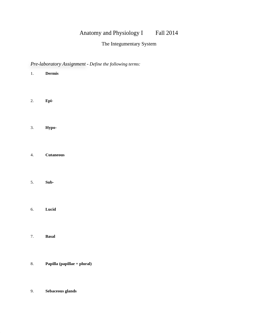 Laboratory - The Integumentary System - Assignment_d10zclrzfab_page1