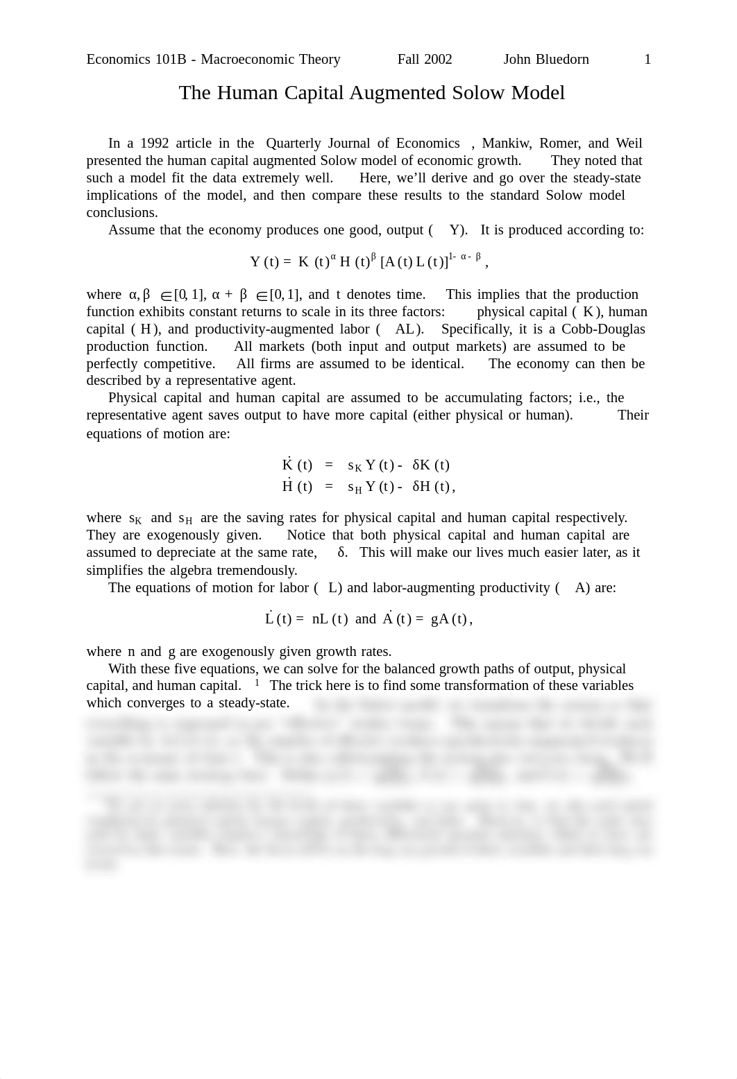 Human Capital Augmented Solow Model by John Bluedorn.pdf_d110q5kwp0w_page1