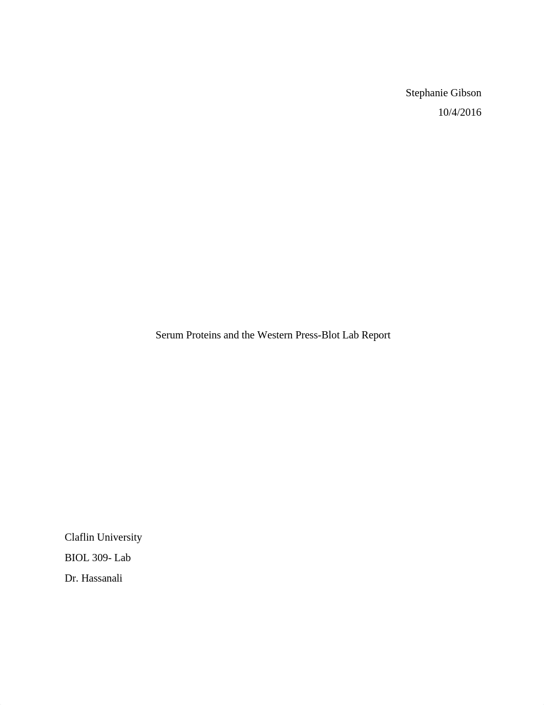 Serum Proteins and the Western Press-Blot Lab Report_d112mqwrexp_page1