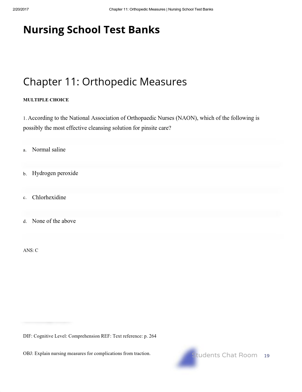 Chapter 11_ Orthopedic Measures _ Nursing School Test Banks_d114zjiee8x_page1