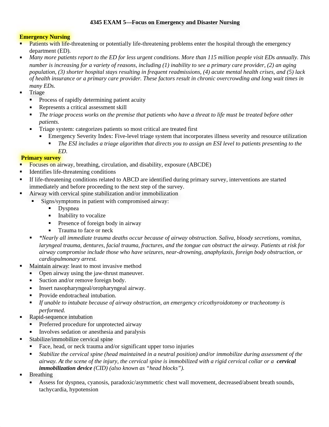 EXAM 5- Focus on Emergency and Disaster Nursing.doc_d116lndciox_page1