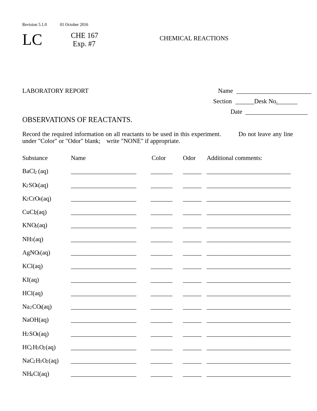 CHE167 - Exp #07 Chem Rxns .pdf_d119lhuhzhf_page1