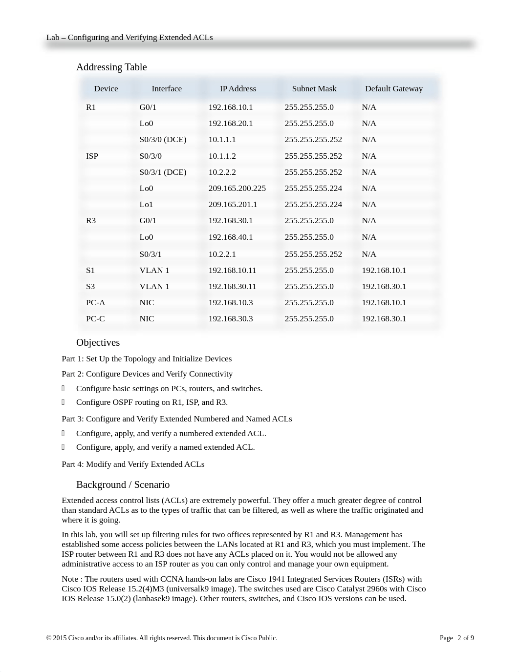 FIN4.2.2.13 Lab - Configuring and Verifying Extended ACLs.docx_d11eggtimhm_page2