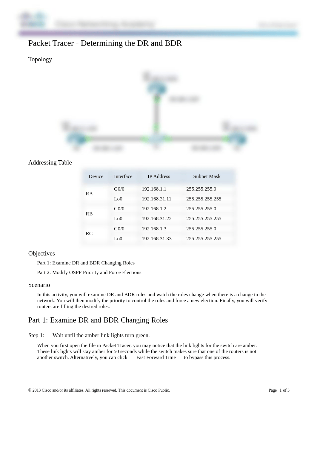 5.1.2.12 Packet Tracer - Determining the DR and BDR Instructions_d11f32yd5sd_page1