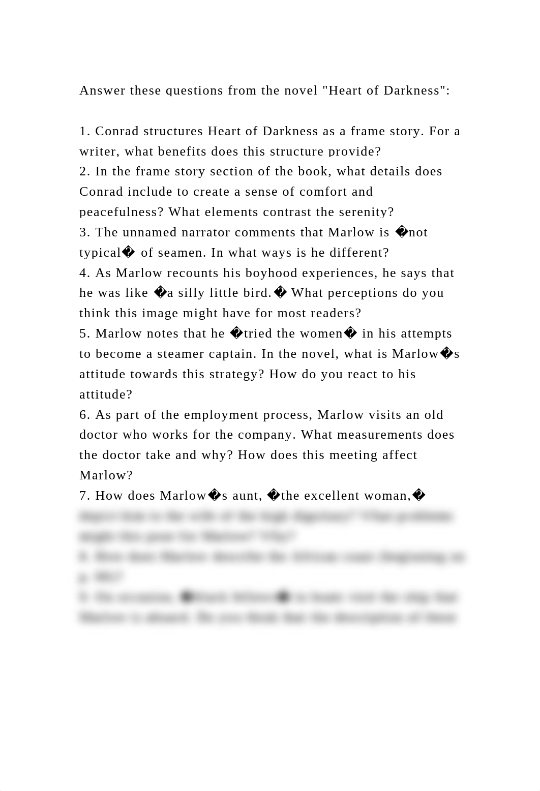 Answer these questions from the novel Heart of Darkness1. Con.docx_d11p05o0j0s_page2