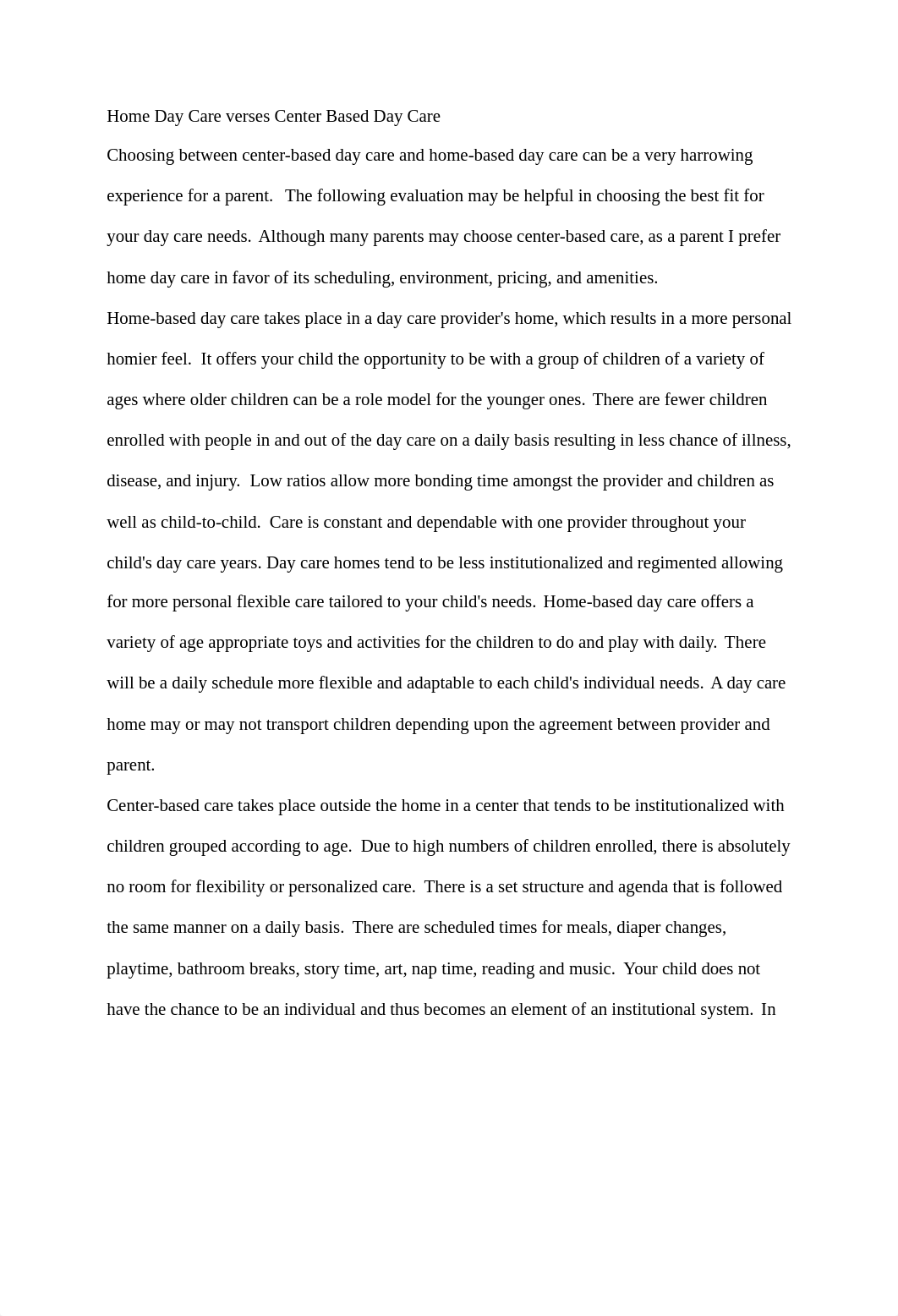 Home Day Care verses Center Based Day Care_d11vc7jk849_page1