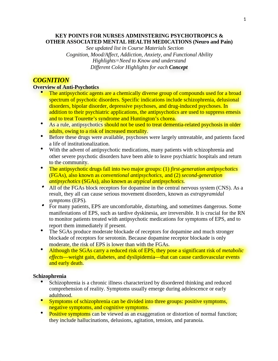 KEY POINTS FOR NURSES ADMINSTERING PSYCHOTROPICS (1).docx_d12ehcj9q98_page1