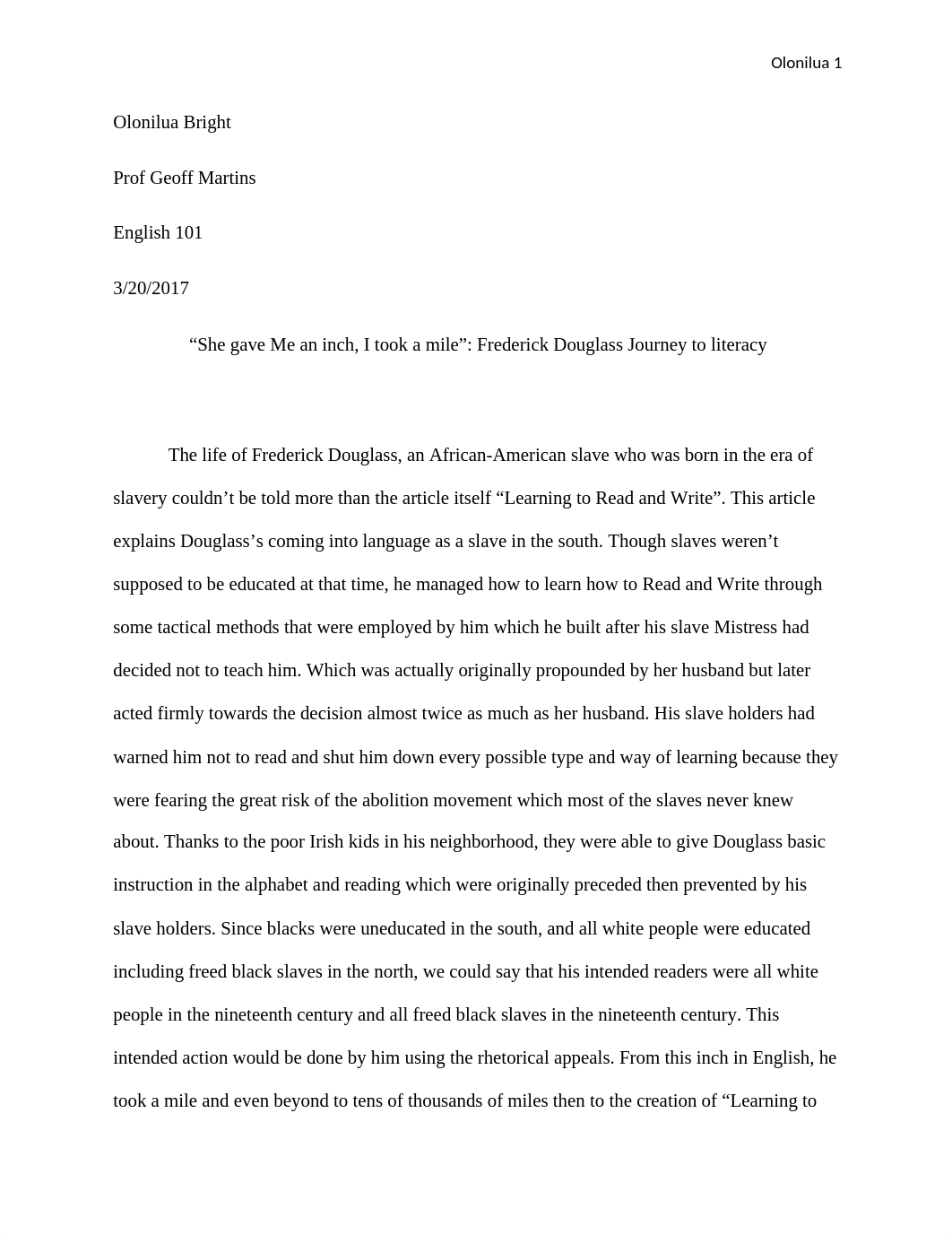 Essay 2 rhetorical analysis Frederick Douglass.docx_d12glwgrk12_page1