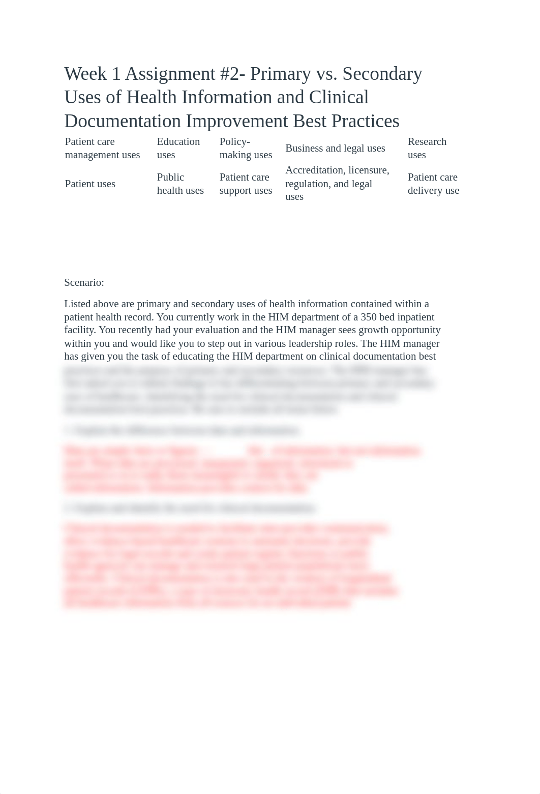 Primary vs. Secondary Uses of Health Information and Clinical Documentation Improvement Best Practic_d12x9vhx87z_page1