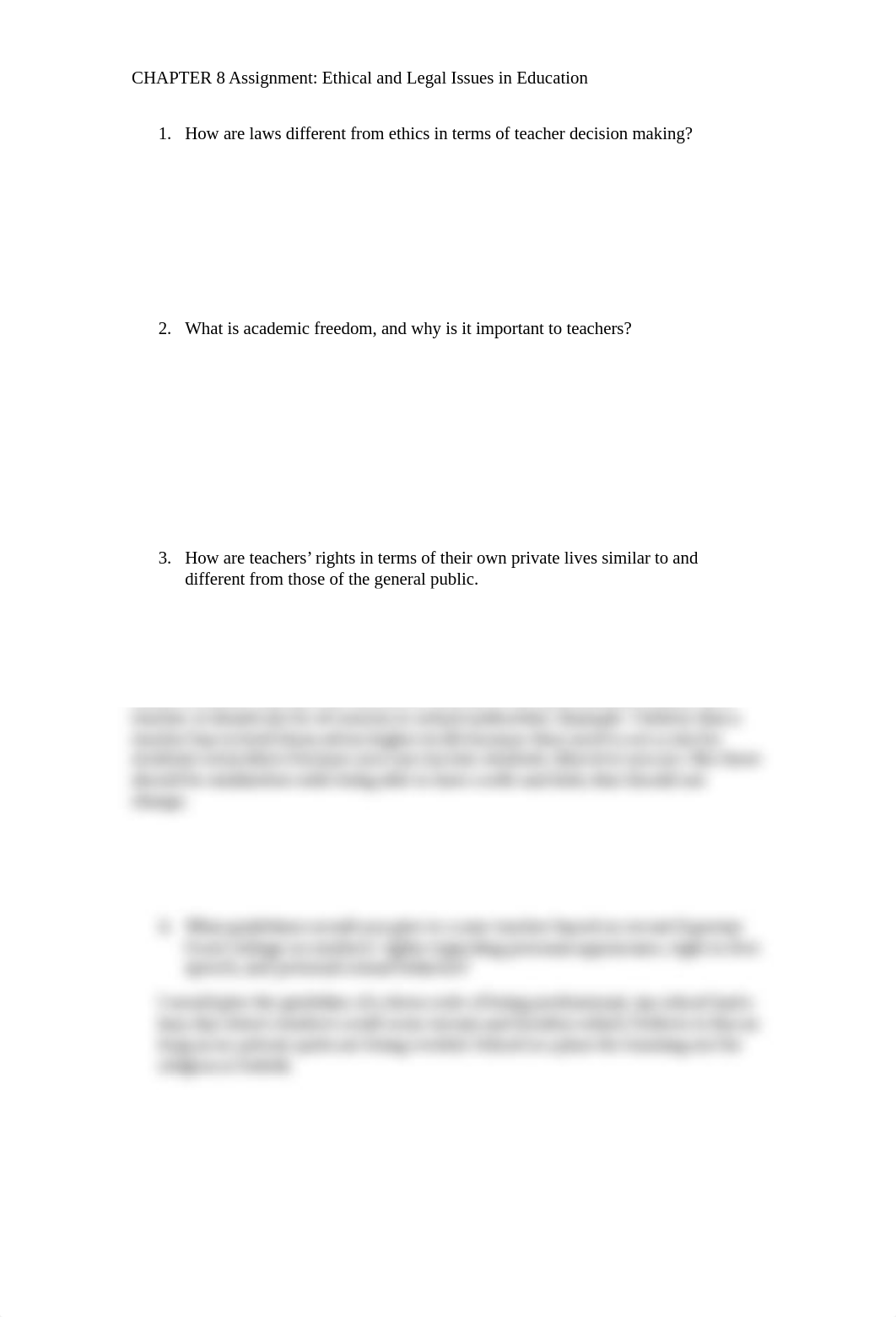 QUESTIONS FOR CHAPTER 8 Ethical and Legal Issues.docx_d13brdijgvp_page1