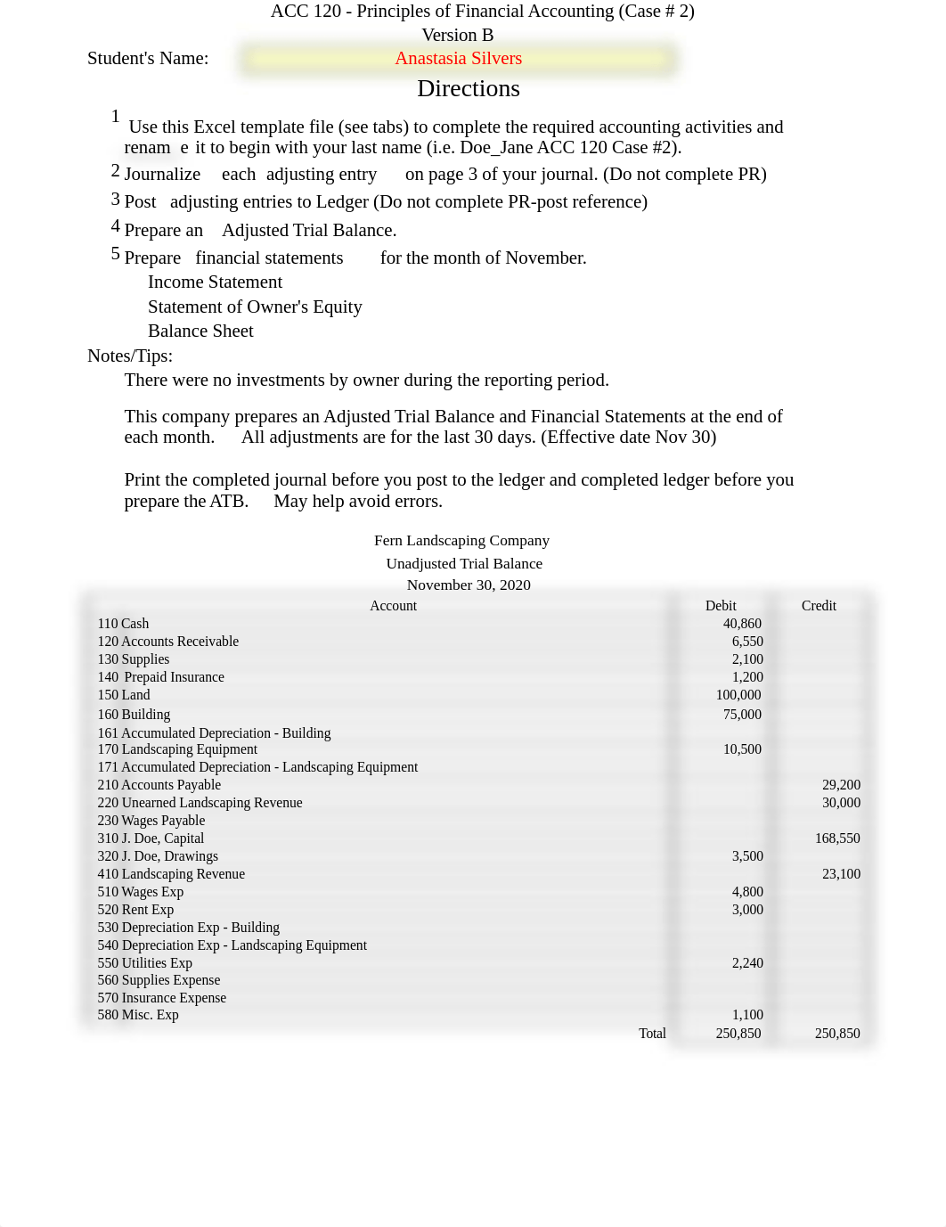Silvers_Anastasia_ACC 120 Case #2 .xlsx_d13tj0gl1st_page1
