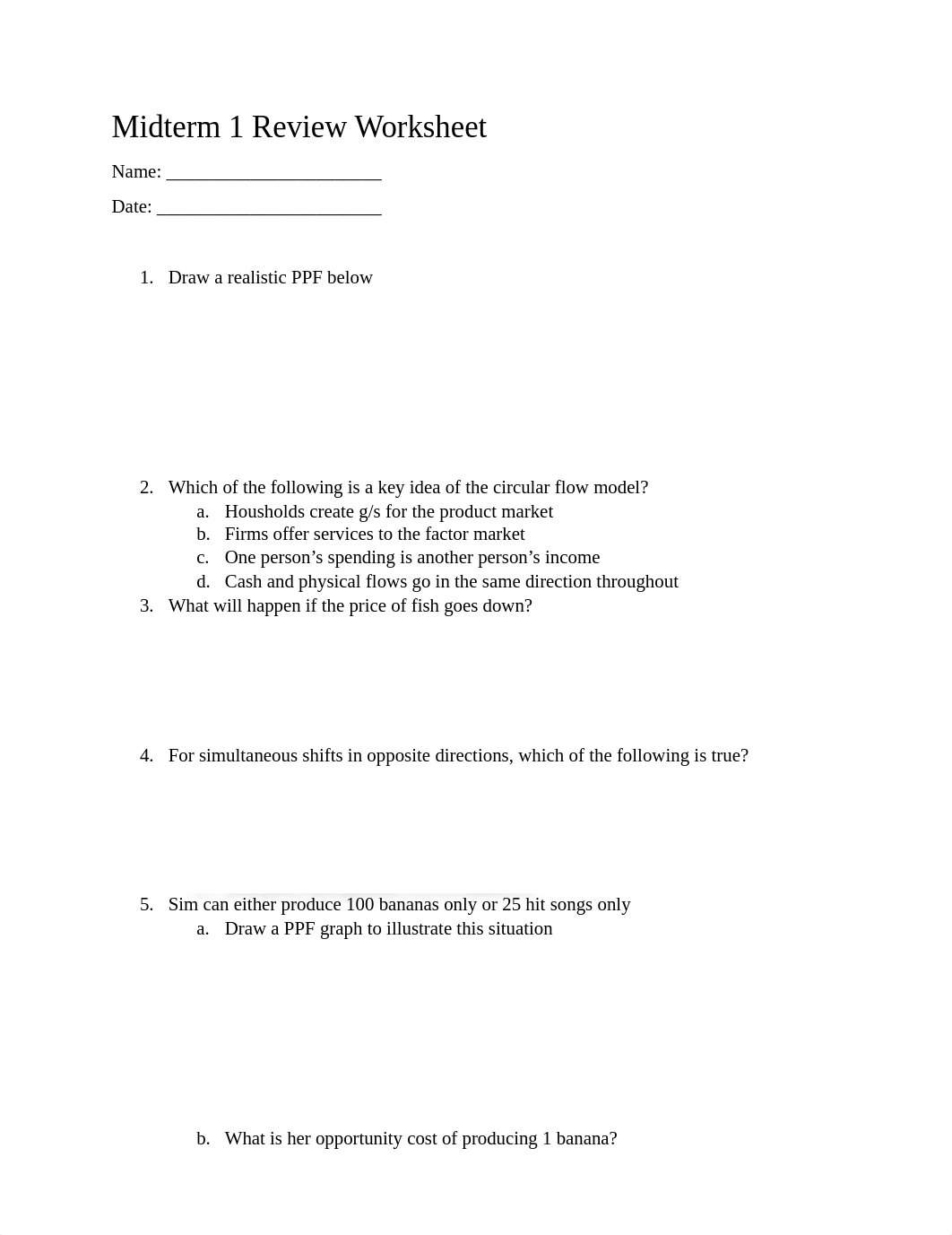 Midterm 1 Review Worksheet and Answer Key.pdf_d13w0bklifg_page1