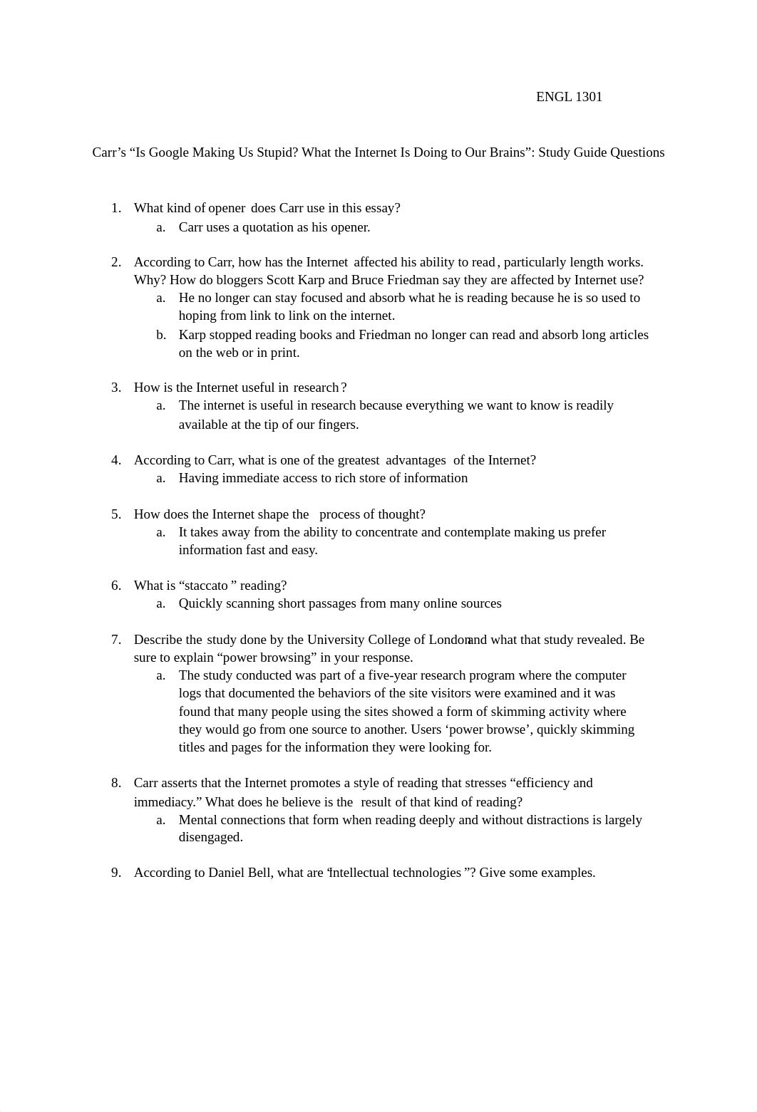 Carr Questions-Study Guide_Google Making Us Stupid.docx_d140f5yblke_page1