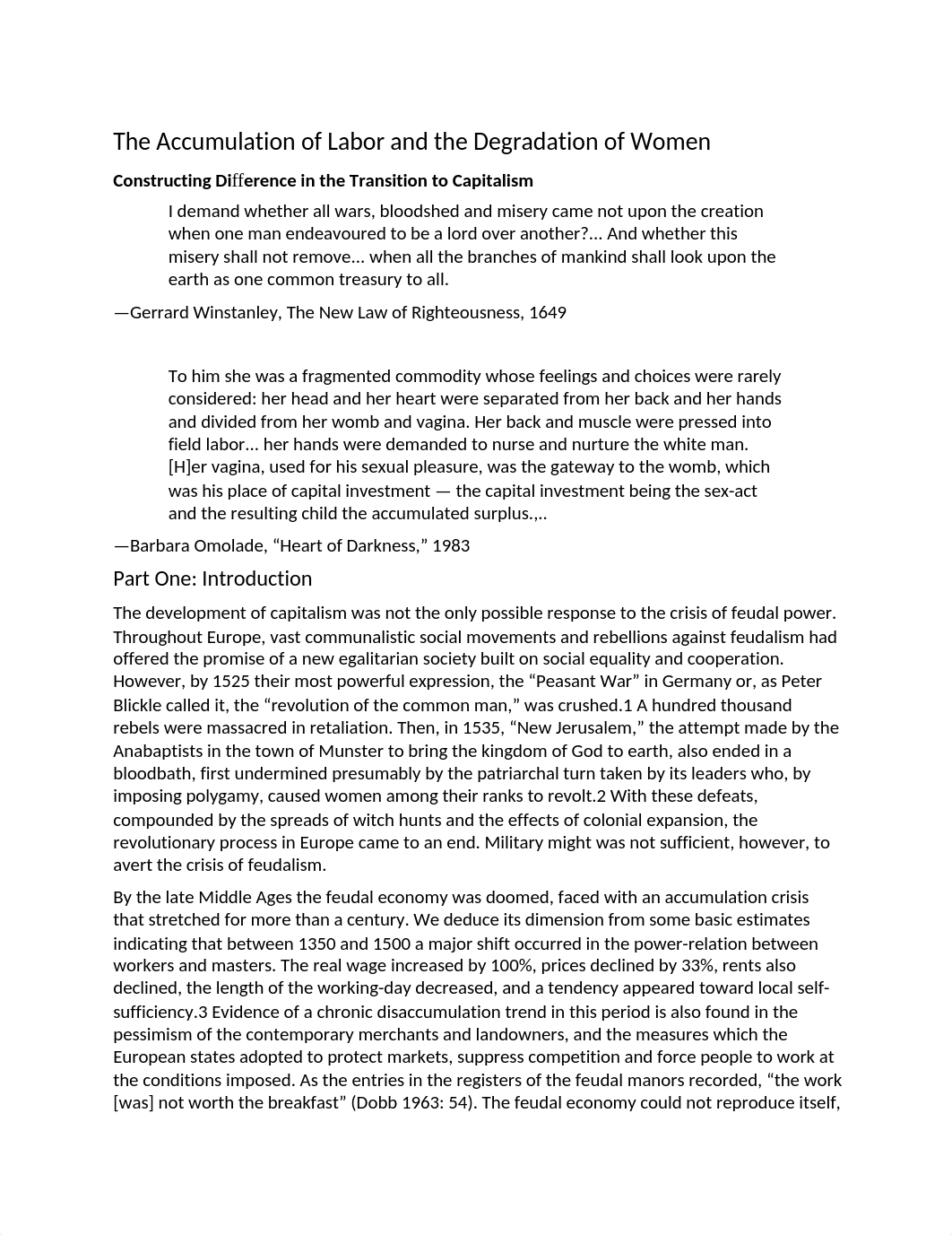 Federici, Caliban and the Witch. Chapter 2_ The Accumulation of Labor and the Degradation of Women.d_d14504xvhkk_page1