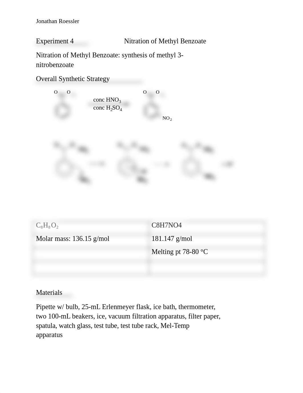 FALL 2018_CHEM 3220_Experiment 4_ Nitration of methyl benzoate.docx_d14526ryjem_page1