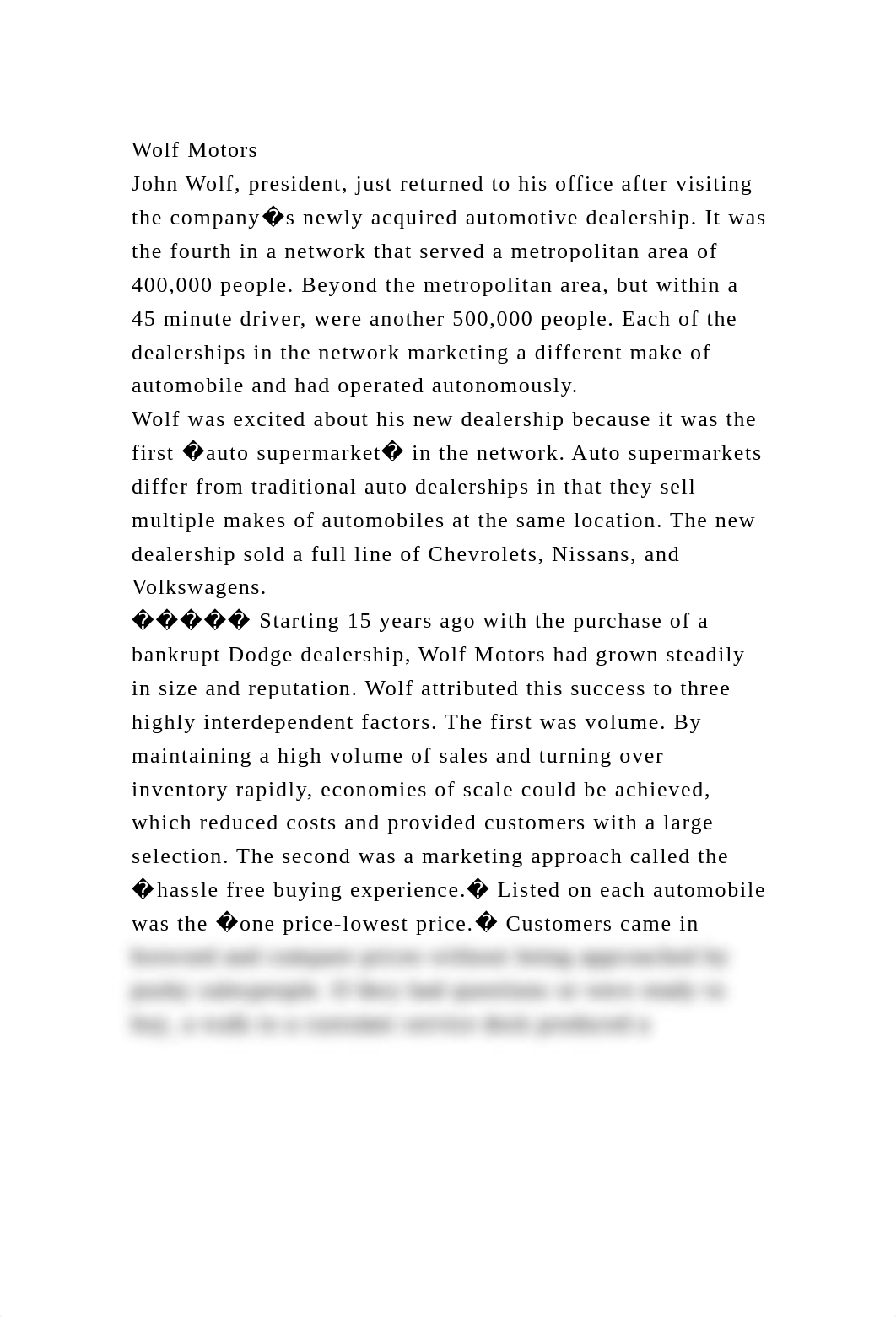 Wolf MotorsJohn Wolf, president, just returned to his office after.docx_d1474eufipc_page2